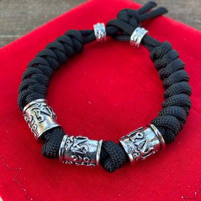 The Tibetan prayer bracelet.