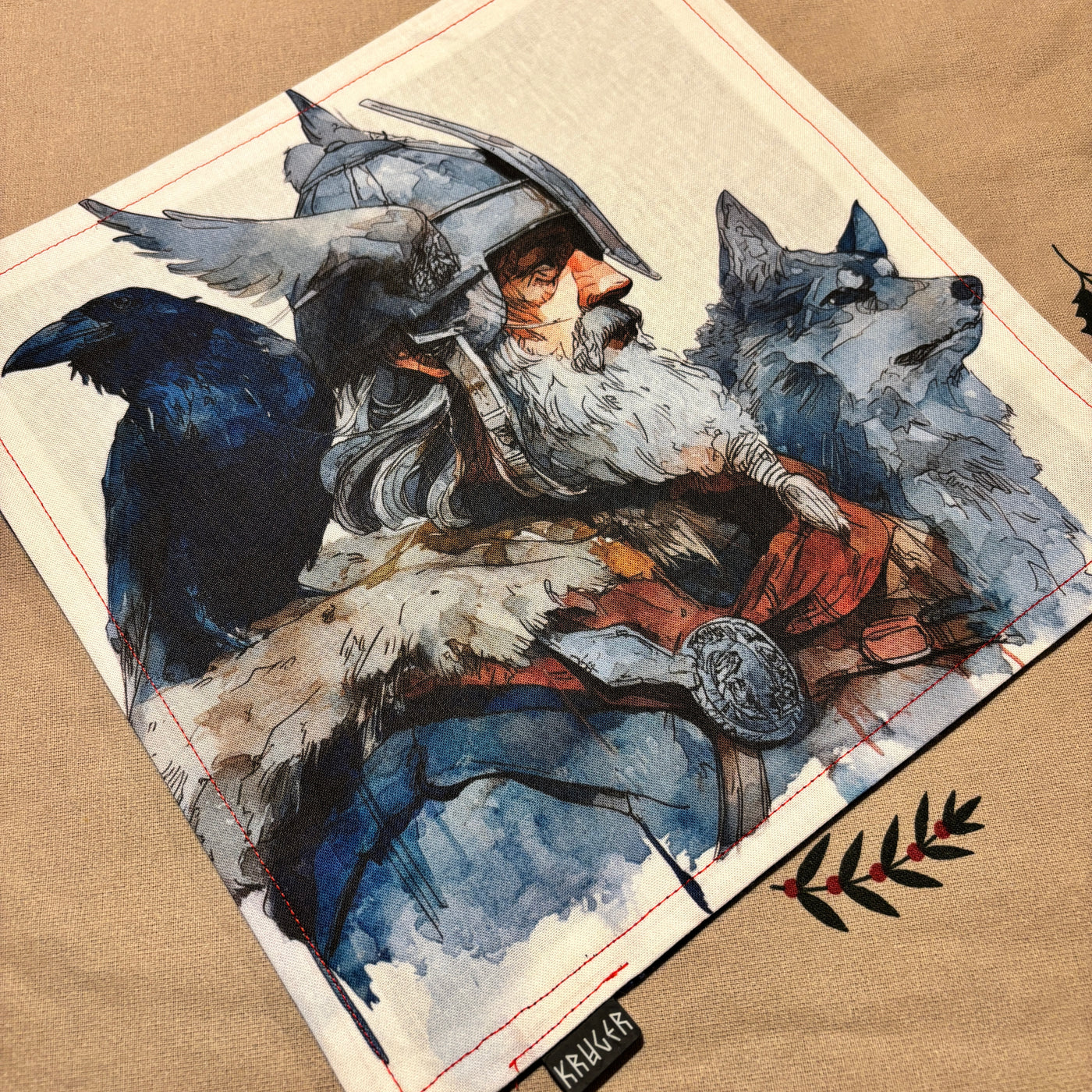 Odin Norse God Viking - original art double ply EDC hank