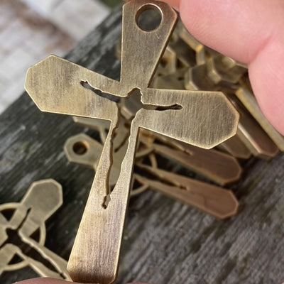 Handmade Brass crucifix