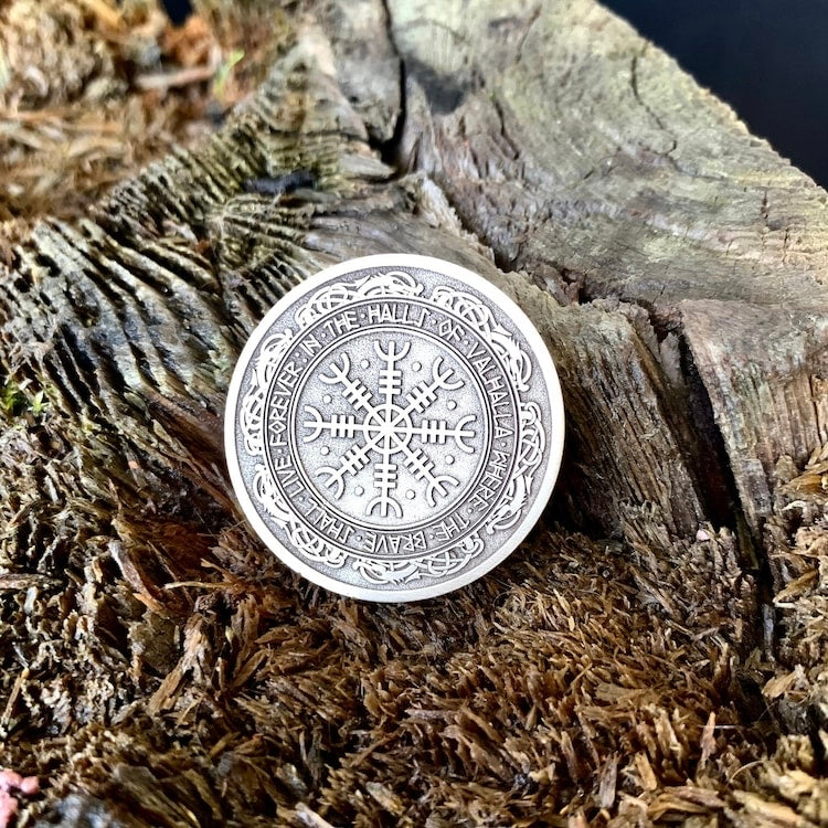 Aegishjalmur (Helm of Awe) coin