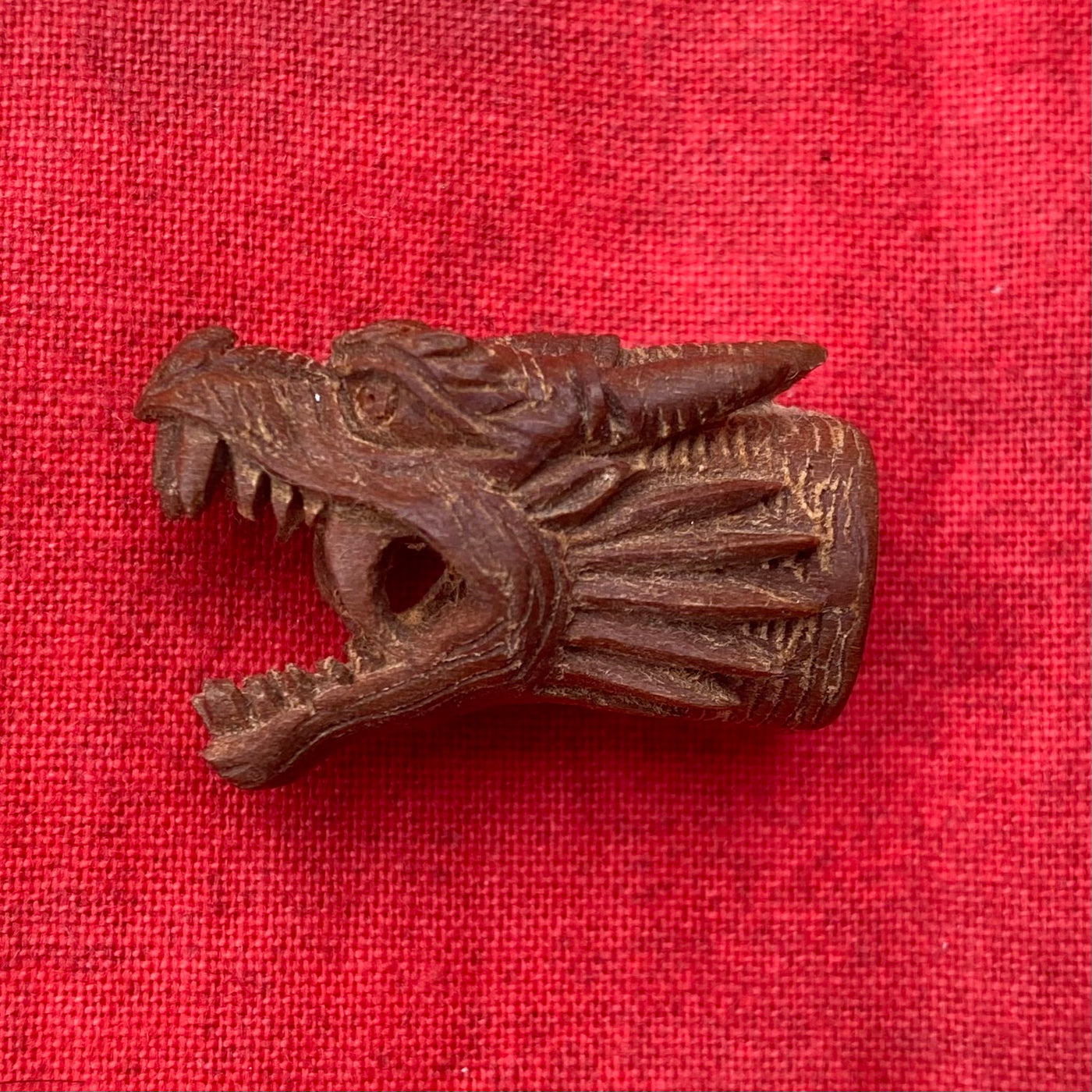 Dragon bead in Hand Carved wood