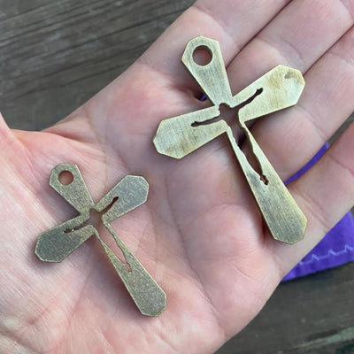 Handmade Brass crucifix