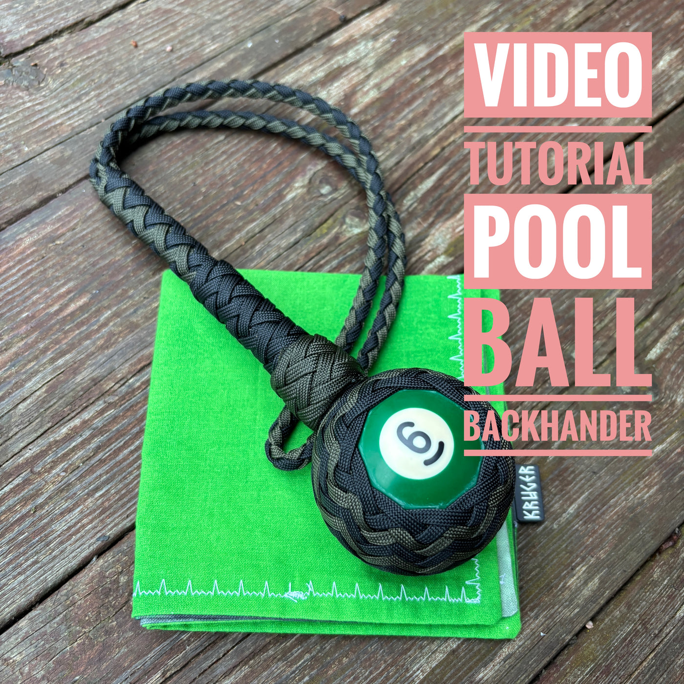 TUTORIAL: How to make the full sized pool ball backhander – Kruger EDC
