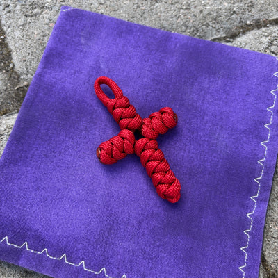 The Real Paracord rosary cross