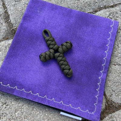 The Real Paracord rosary cross