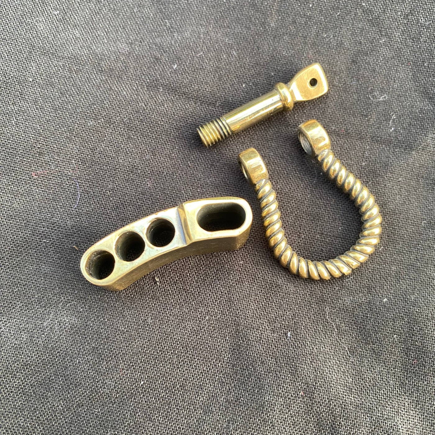 Adjustable brass shackles