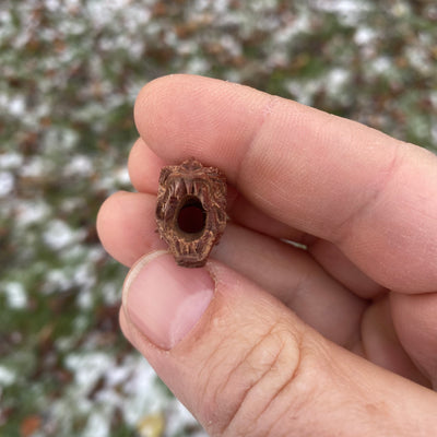 Dragon bead in Hand Carved wood