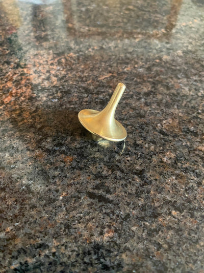 Solid brass Spinning top with ball bearing