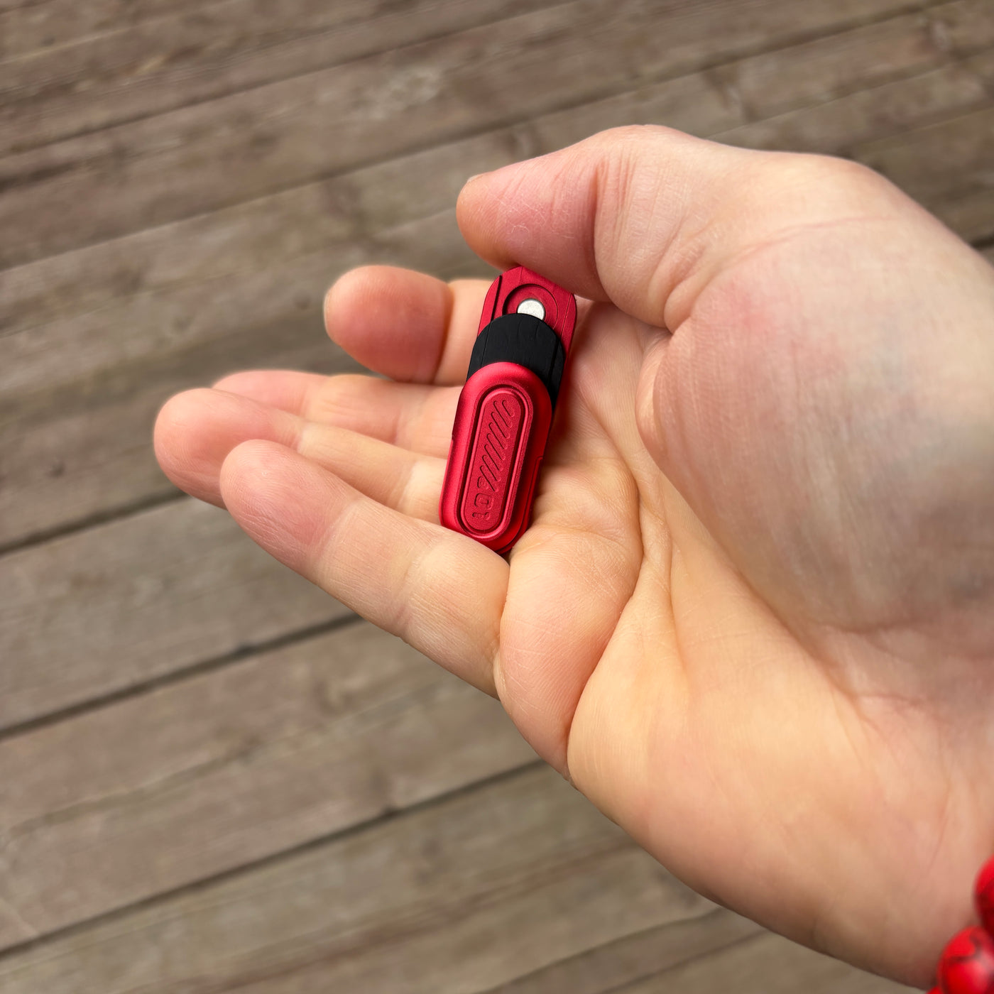 The Pill magnetic aluminum fidget slider