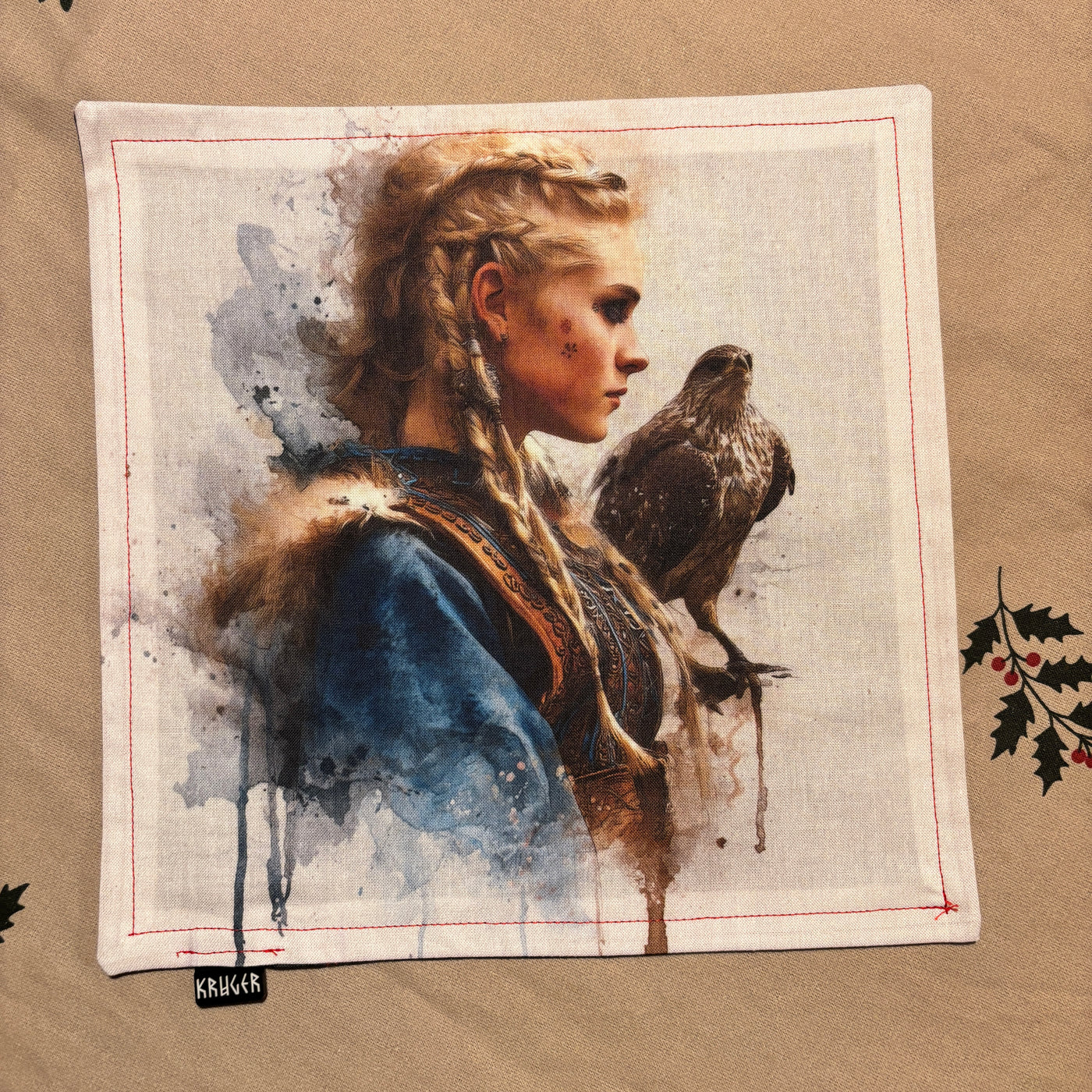 Shieldmaiden Norse God Viking - original art double ply EDC hank