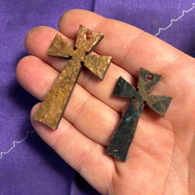 Handmade metal crosses