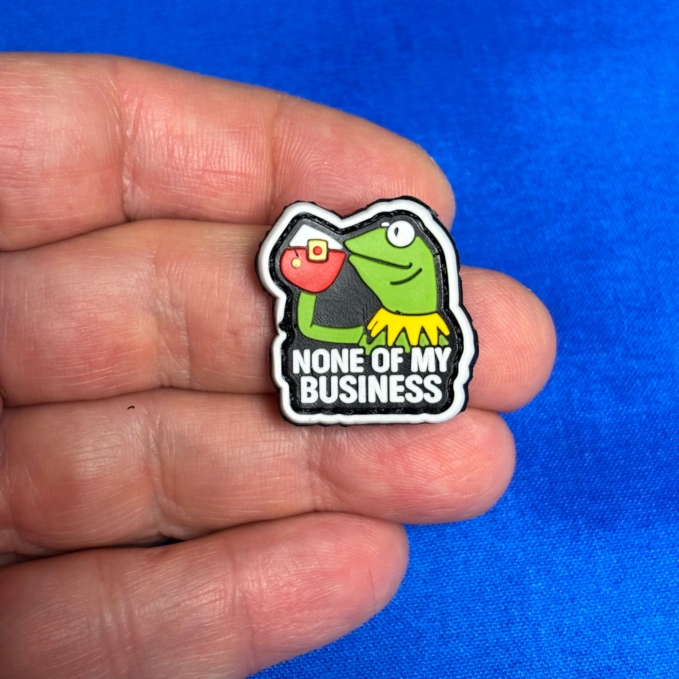 None of my business meme Kermit - ranger eye, PVC patch