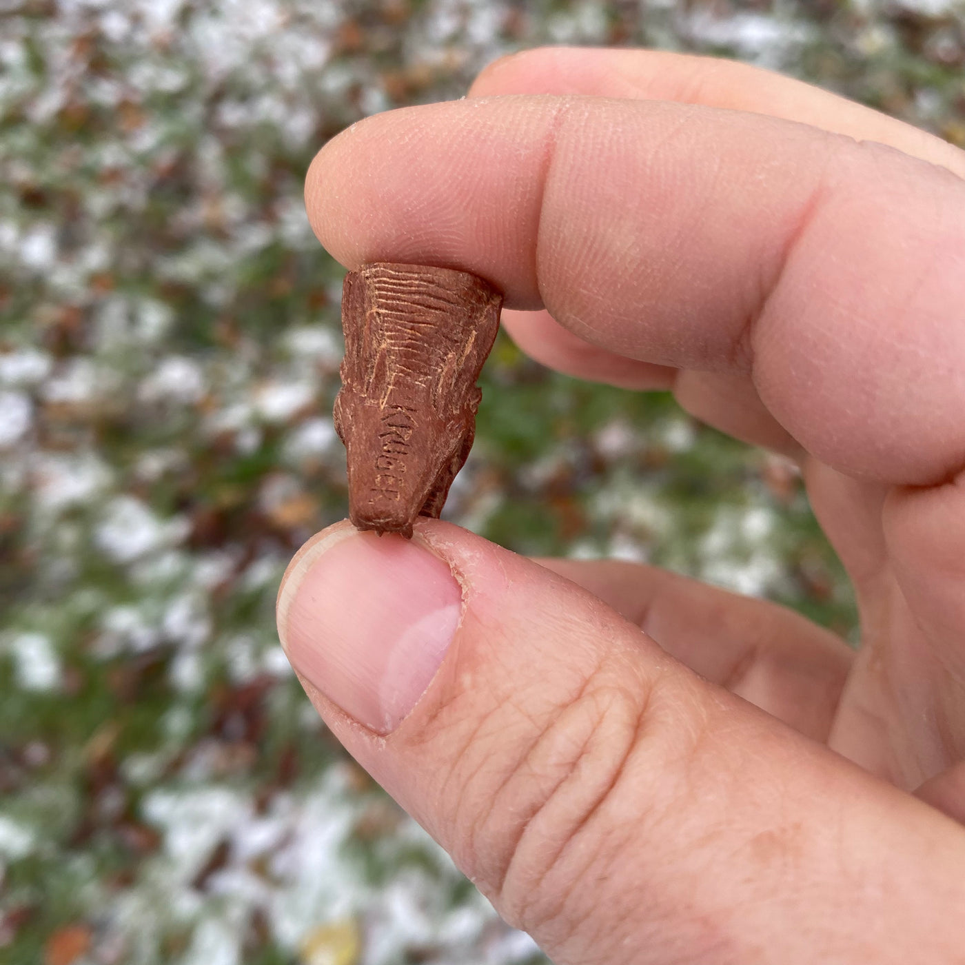 Dragon bead in Hand Carved wood