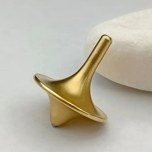 Solid brass Spinning top with ball bearing