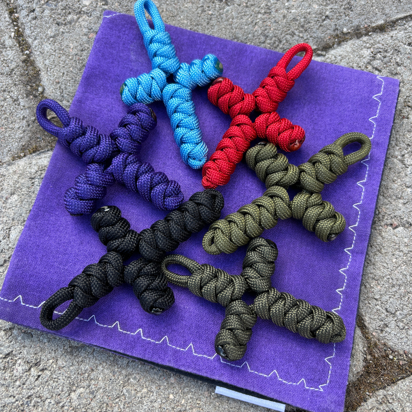 The Real Paracord rosary cross