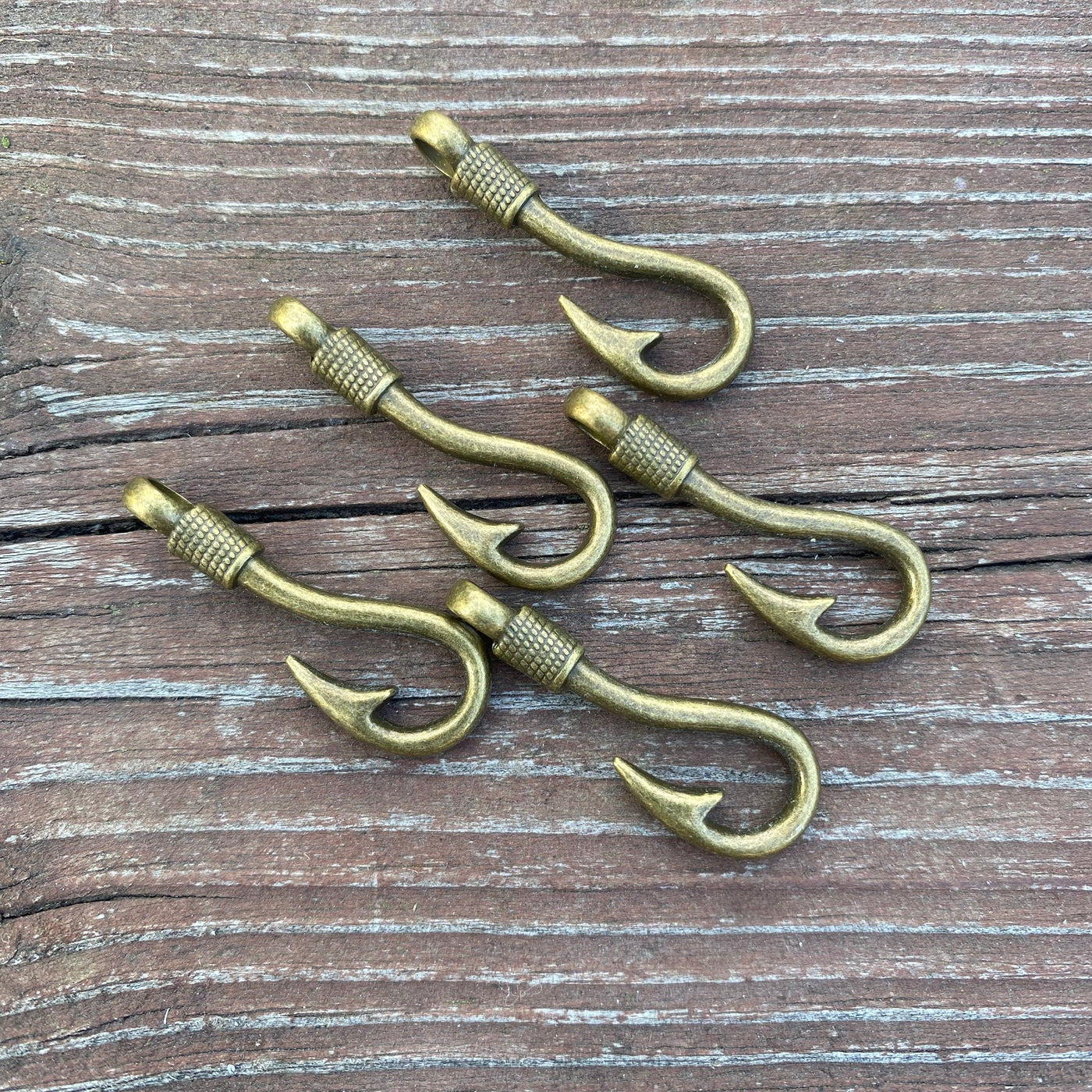 Brass Fishhook bracelet clasp