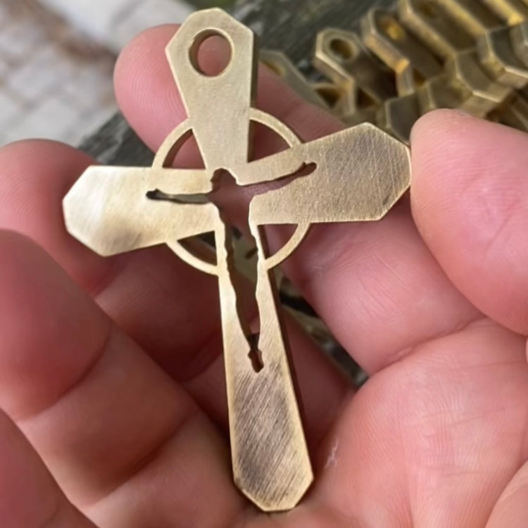 Handmade Brass crucifix