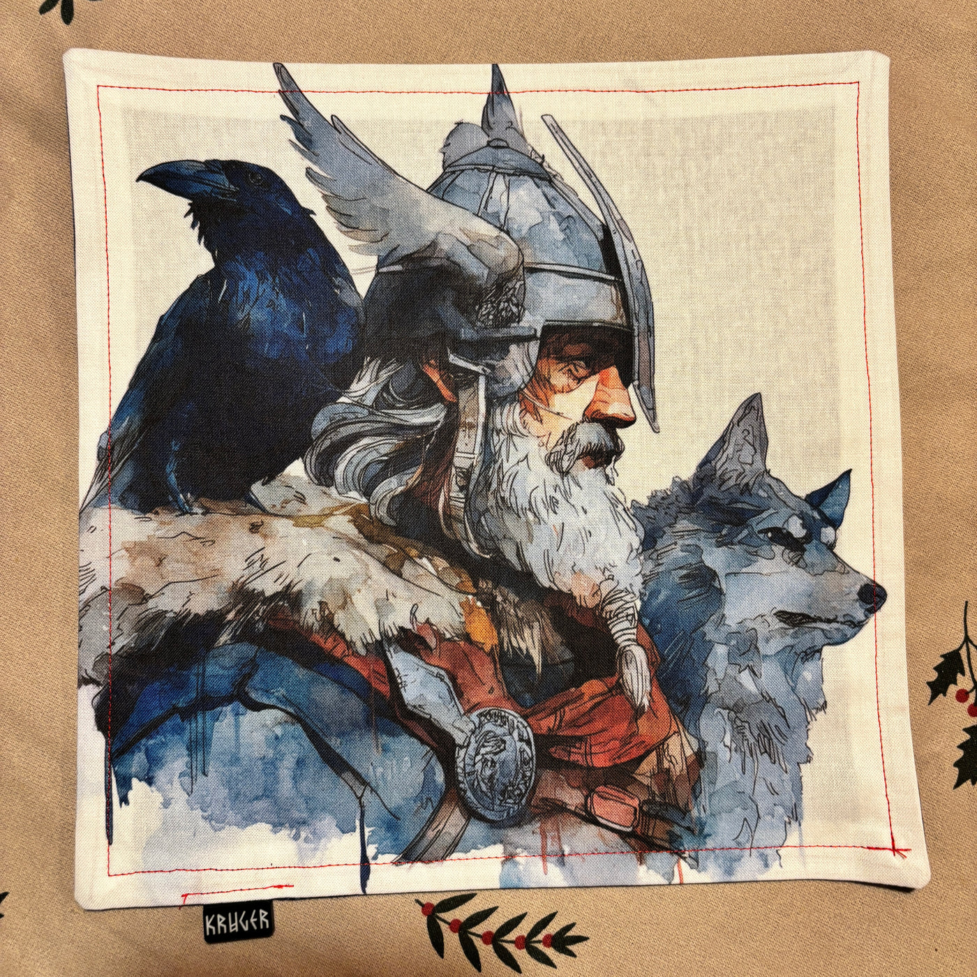 Odin Norse God Viking - original art double ply EDC hank