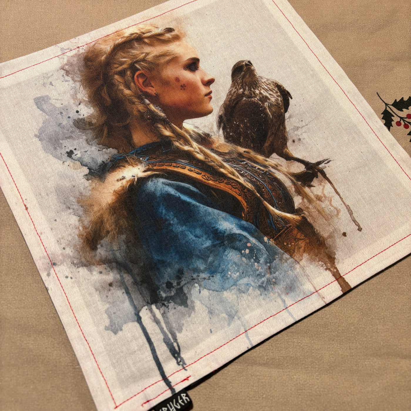 Shieldmaiden Norse God Viking - original art double ply EDC hank