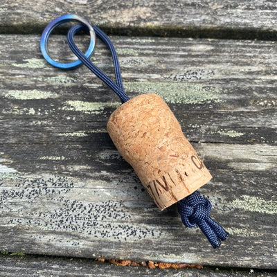 Champagne cork keychain