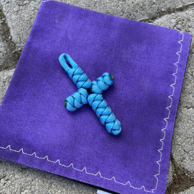 The Real Paracord rosary cross