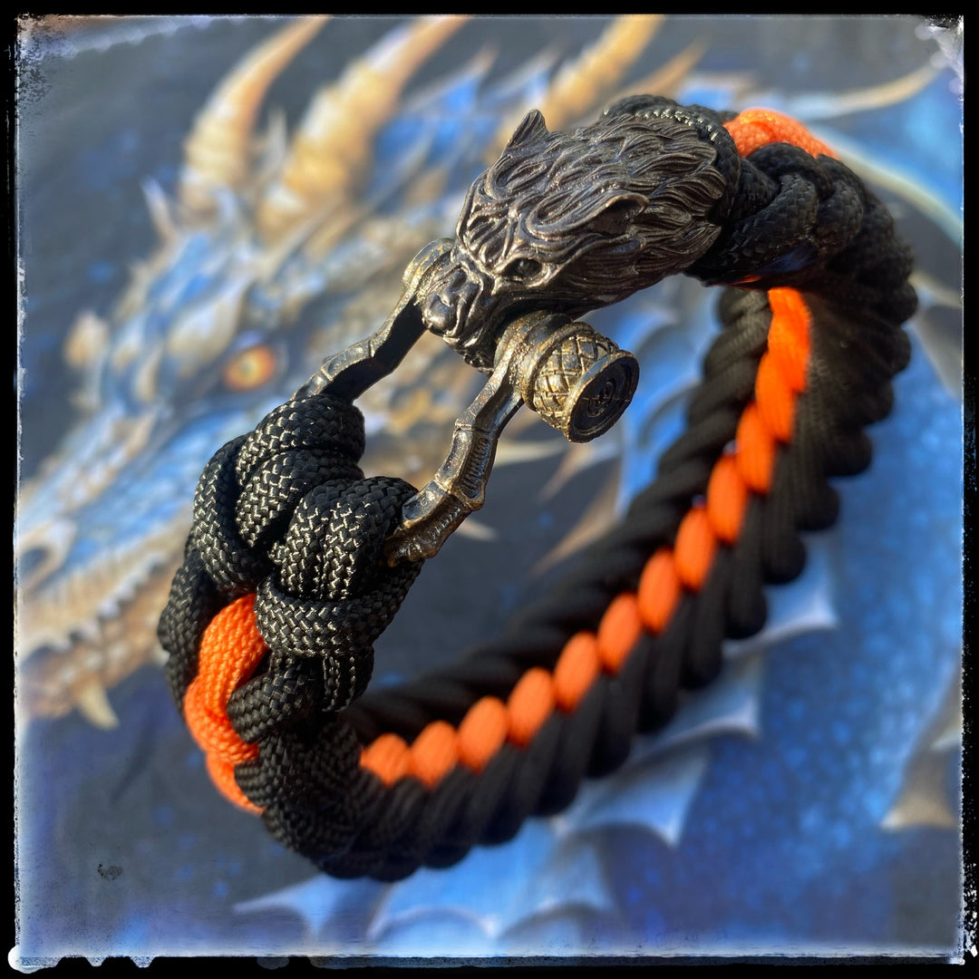 フラーレン　ブレスレット　s The Snarling Wolf paracord bracelet – Kruger EDC