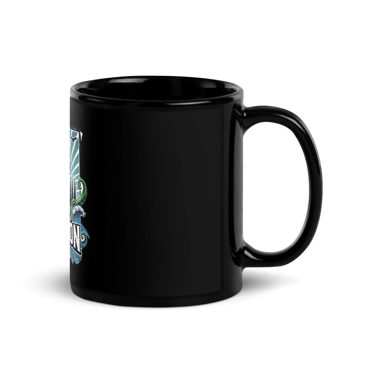 Black TALLCON coffee mug