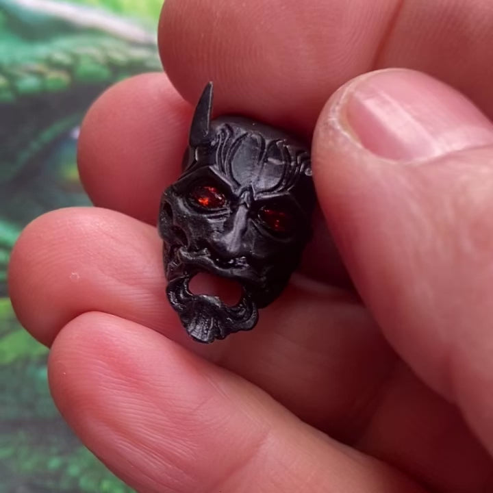 Limited edition Demon Oni bead