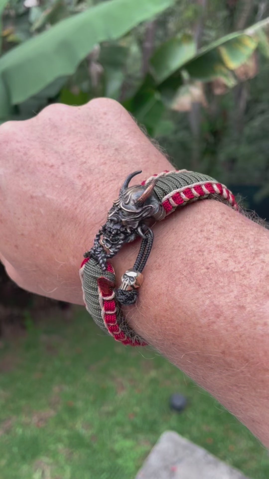 Hannya clasp bracelet