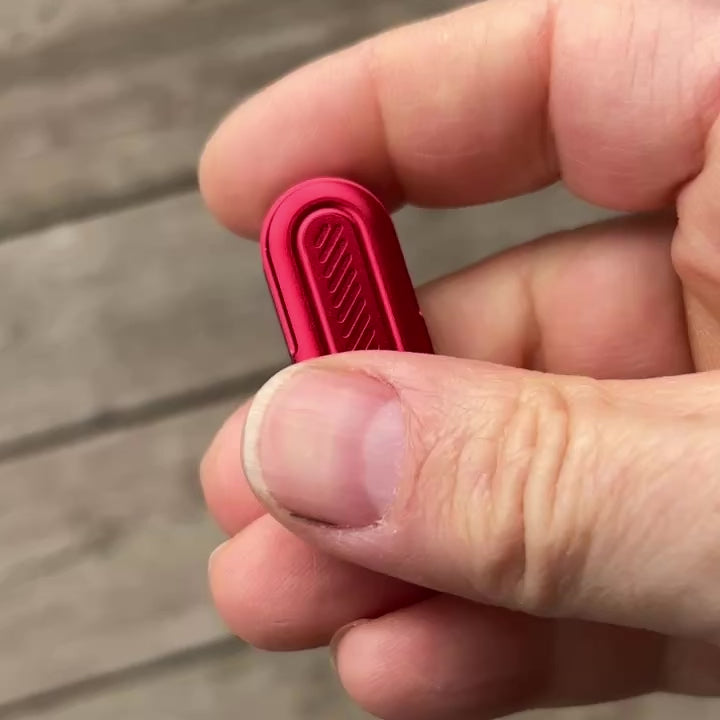 The Pill magnetic aluminum fidget slider