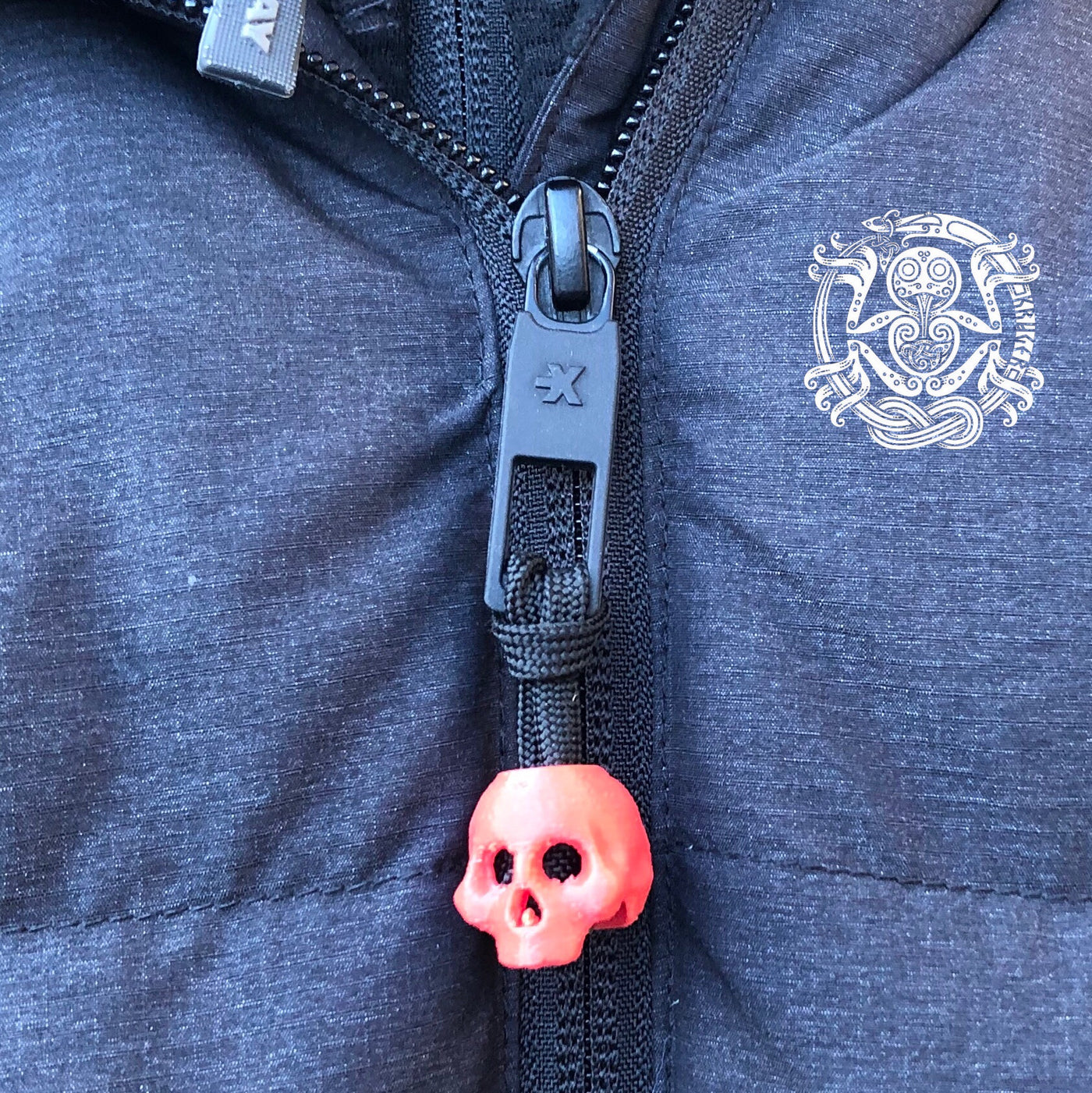 3d printed skulls for lanyards and zipper pulls