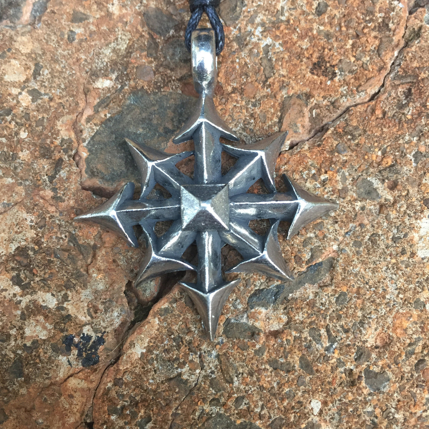 Chaos star keychain and necklace