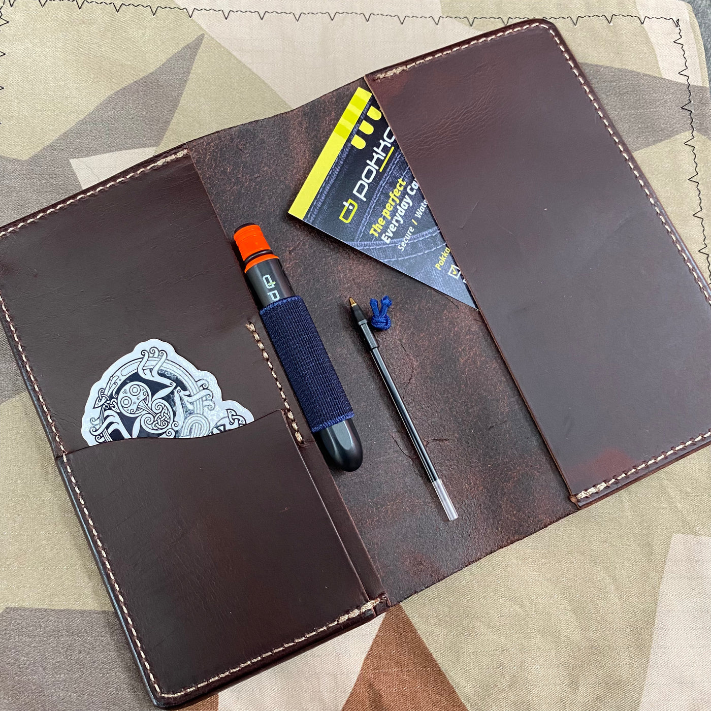 Handmade leather Field Notes cover
