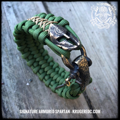 Armored Spartan paracord bracelet