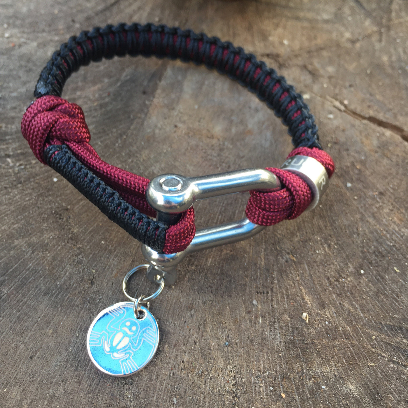 Microcord and Steel bracelet