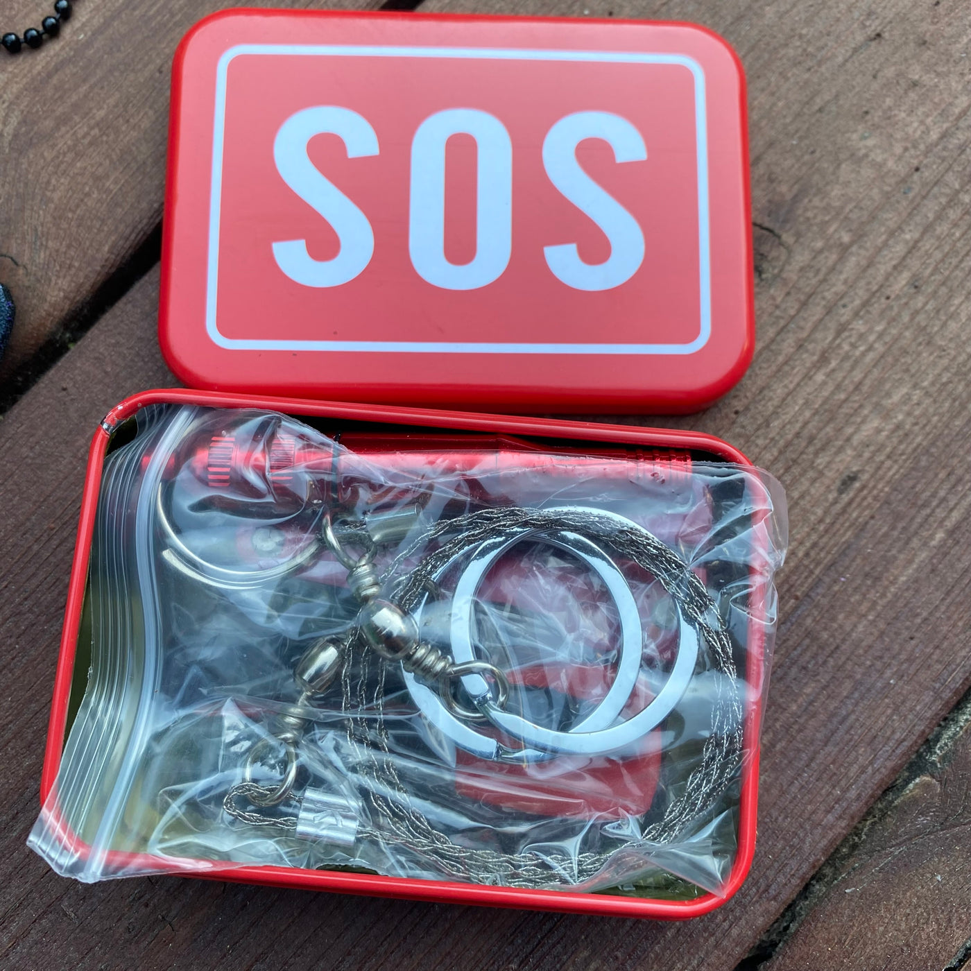 SOS tin-box survival kit